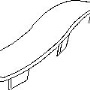 Krytka profilu 120 x 32 vlna PVC